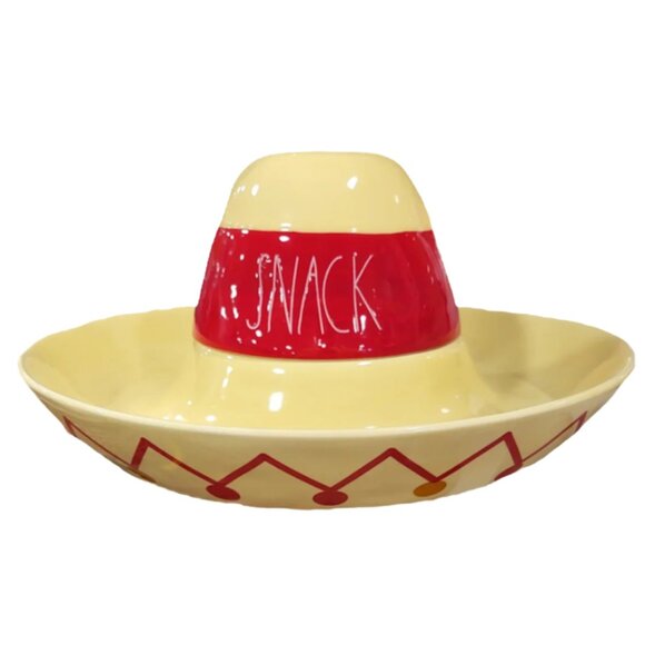 Rae Dunn Other - Rae Dunn Sombrero SNACK Plate Chip Dip Platter Veggie Tray NEW